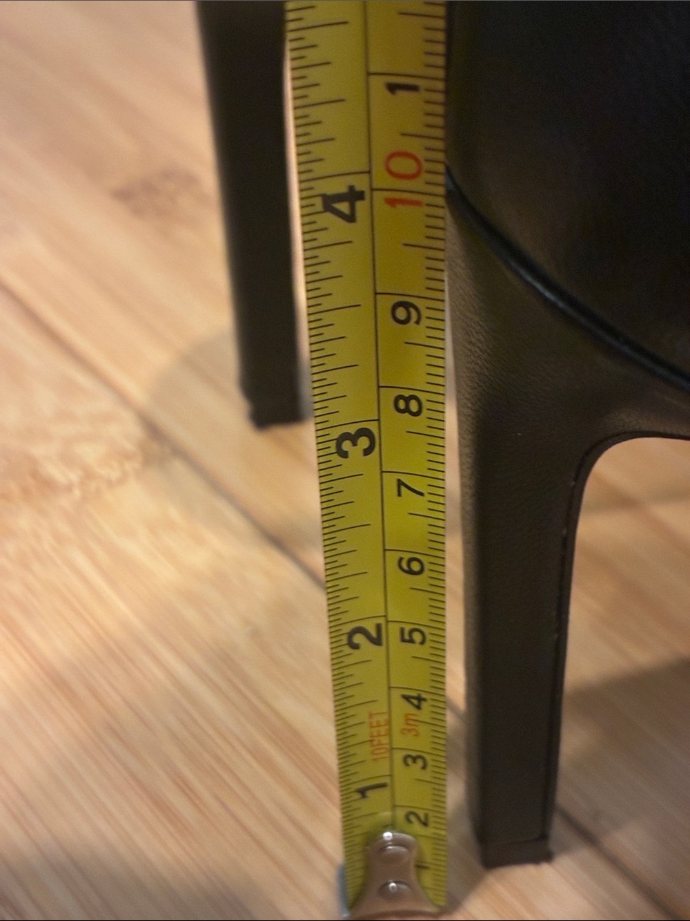 Nine West Black Leather Pointed Toe Stilettos sz 6 1/2 - Picture 6 of 6